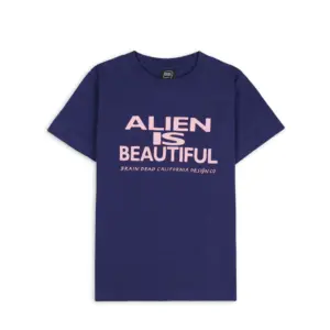 BEAUTIFUL ALIEN KIDS T-SHIRT - NAVY