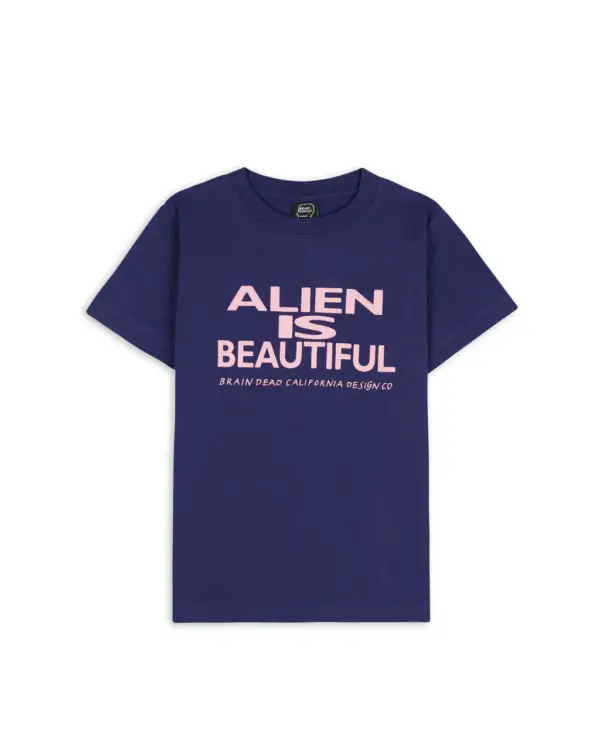 BEAUTIFUL ALIEN KIDS T-SHIRT - NAVY