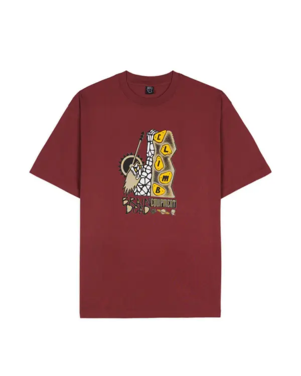 BIOMECHANIC BOULDERING T-SHIRT - MAROON