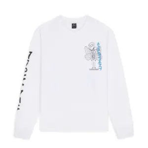 BRAIN DEAD EQUIPMENT PRIMITIVE FAIRY LONG SLEEVE - WHITE