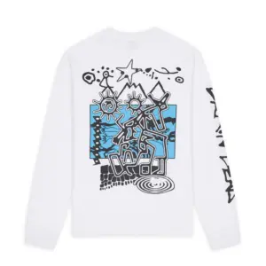 BRAIN DEAD EQUIPMENT PRIMITIVE FAIRY LONG SLEEVE - WHITE