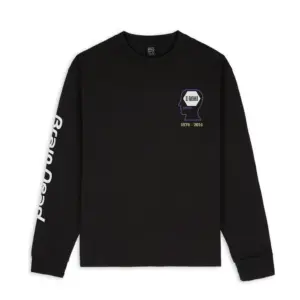 BRAIN DEAD X DJ RASHAD DOUBLE CUP LONG SLEEVE T-SHIRT - BLACK