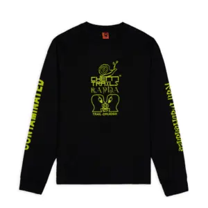 BRAIN DEAD X RAPHA TRAIL GHOUL LONG SLEEVE - BLACK