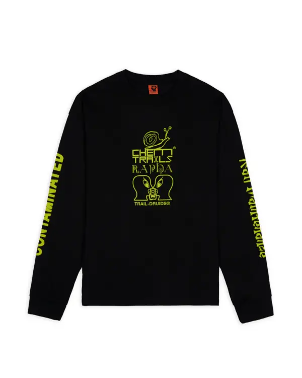 BRAIN DEAD X RAPHA TRAIL GHOUL LONG SLEEVE - BLACK