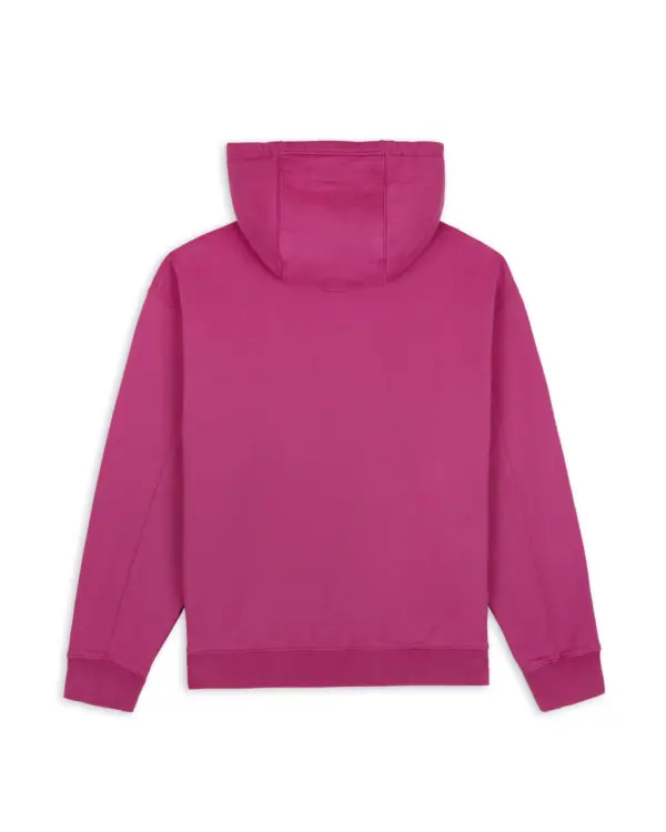 COLLEGIATE ZIP UP HOODIE - FUCSHIA